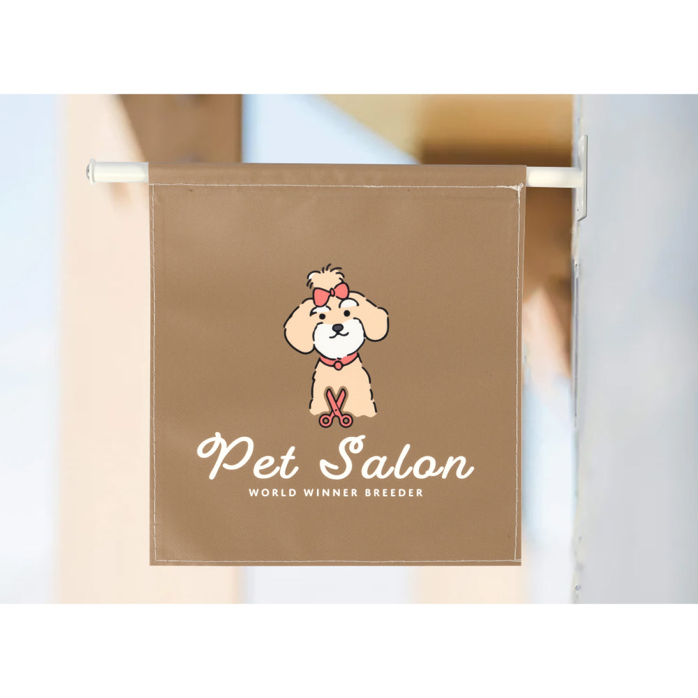 突き出し看板 壁面看板 おしゃれ デザイン 看板作成 オリジナル看板 フルカラー印刷 店舗看板 入口看板 データ持ち込み デザイン製作 SLVAIAN-11