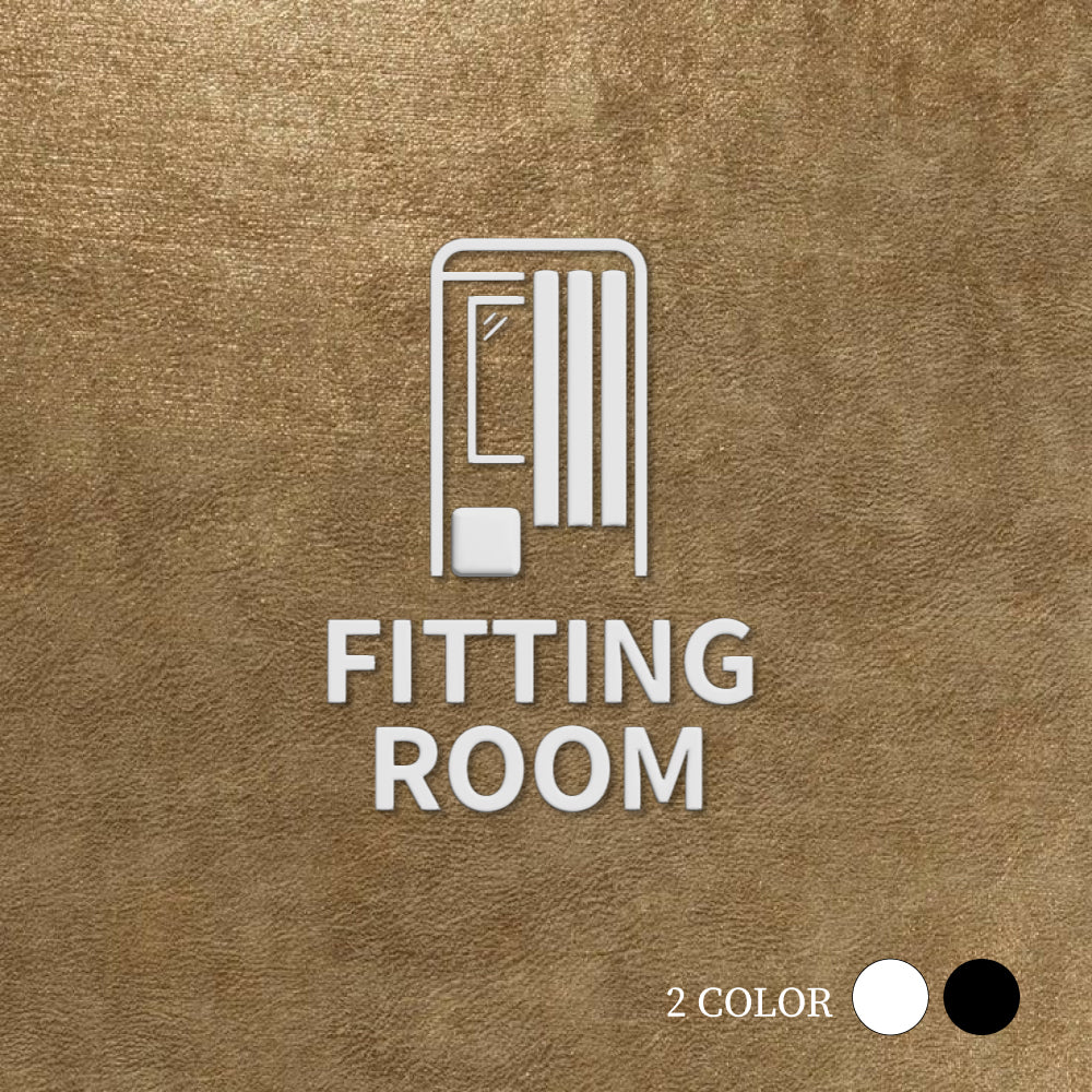 【FITTING ROOM】ピクトサイン オシャレ アクリル製 サイン表示 マーク プレート ド アプレート 雑貨洗面所 ドア おしゃれ サイン ピクトグラム サインプレート オフィス PICSGN-L-30