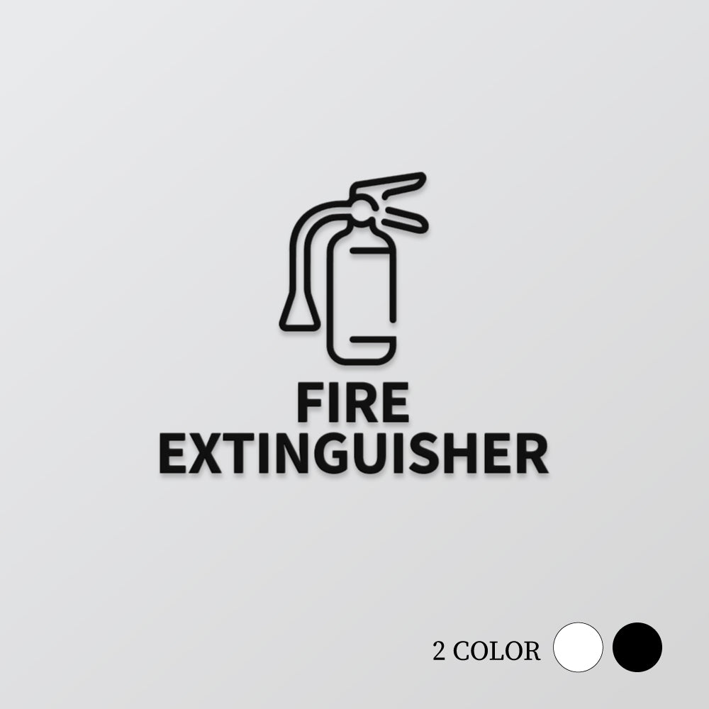 【FIRE EXTINGUISHER】ピクトサイン オシャレ アクリル製 サイン表示 マーク プレート ド アプレート 雑貨洗面所 ドア おしゃれ サイン ピクトグラム サインプレート オフィス PICSGN-L-40