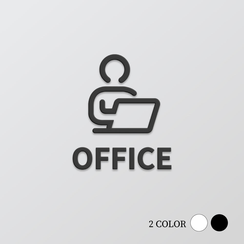 【OFFICE】ピクトサイン オシャレ アクリル製 サイン表示 マーク プレート ド アプレート 雑貨洗面所 ドア おしゃれ サイン ピクトグラム サインプレート オフィス PICSGN-L-60