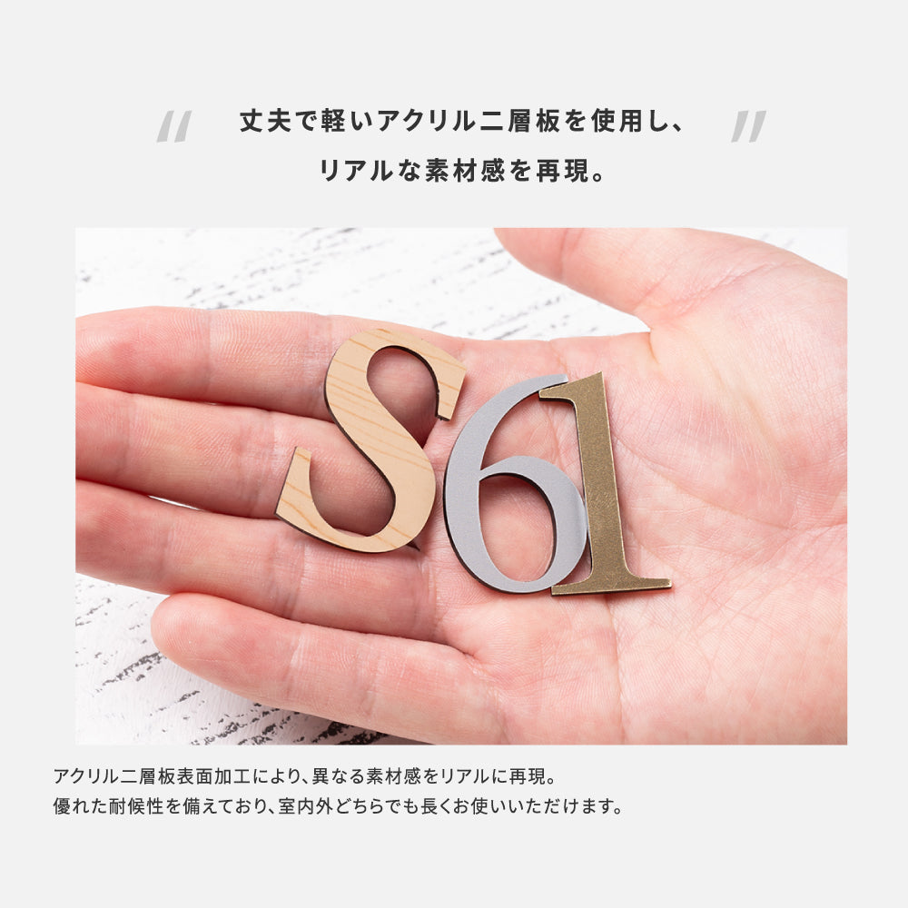 \日本製 ロッカー ナンバー プレート アクリル 部屋番号 数字 ルームナンバー ACL-03
