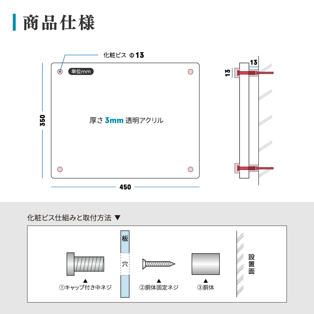 2025年4月からの【新様式対応】【宅地建物取引業者票】看板 W450mm×H350mm×t3mm / 建設業許可票 店舗 不動産 法定看板 法令許可票 h-00052