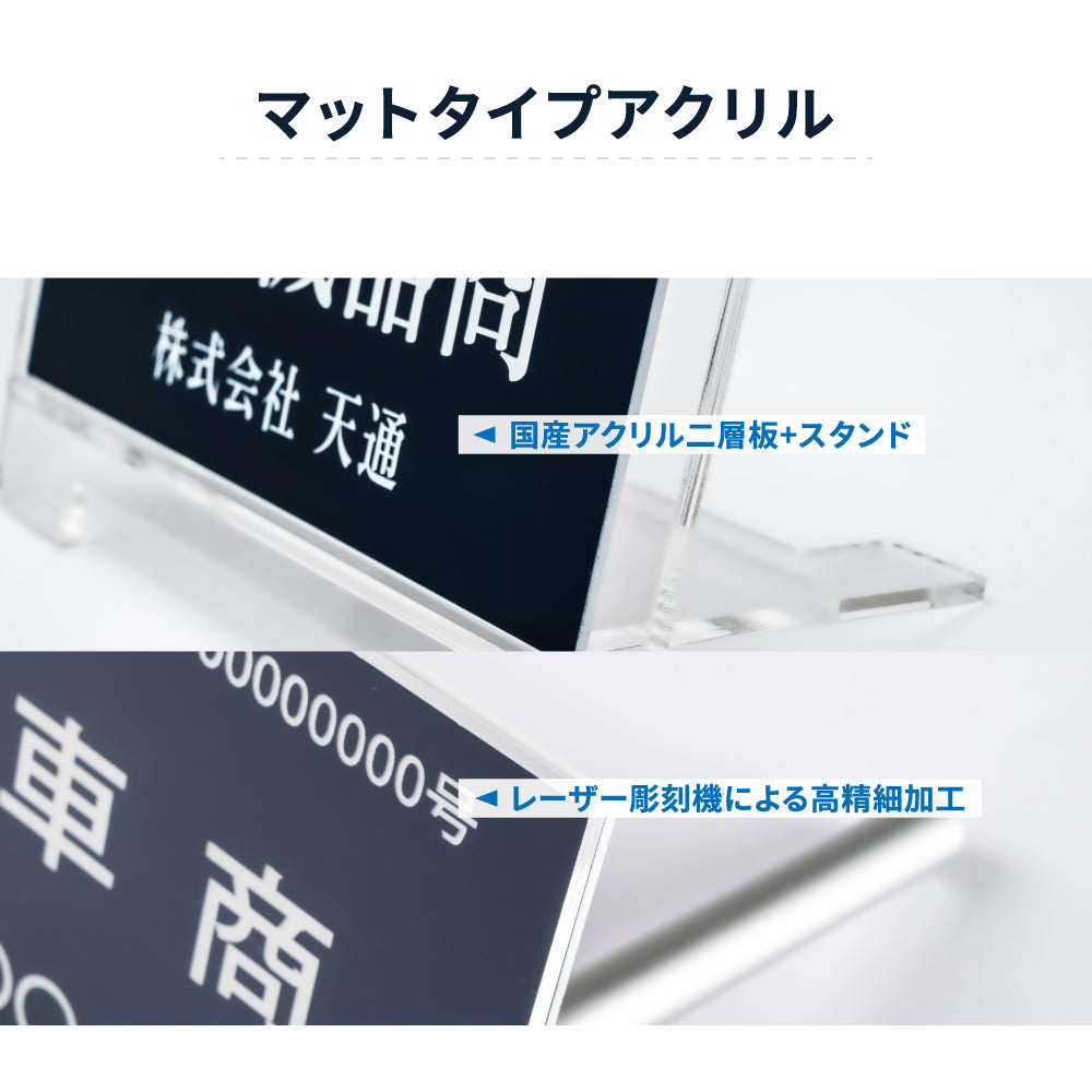 古物商プレート 紺色 許可証標識 全国公安委員会対応 警察署対応 穴あけ・両面テープ・スタンド選択可 gs-pl-kobutsu