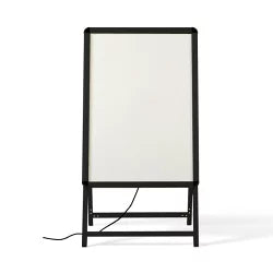 LED看板 片面A型パネル看板 店舗看板 看板 W640×H1225mm ブラック/シルバー 屋外対応 A1サイズ A型看板 LEDパネル グリップ式 立て看板 ポスター看板 ポスタースタンド alp-a1s