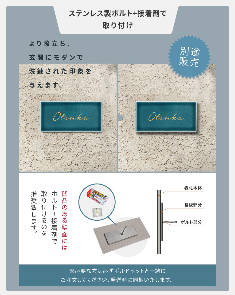 表札 タイル おしゃれ 戸建て 約W147mmXH72mm 厚さ約8mm タイル 北欧 ポスト用 マンション用 オーダー製作 番地 住所 ネーム ローマ字 漢字 住所 番地 名入れ 門札 門柱 セラミック 軽量 新築祝い sh-t0004