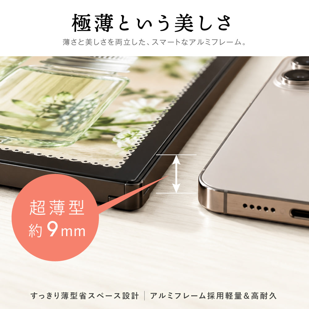LEDライトパネル A1 A2 A3 A4 高輝度5500lux 超薄型 壁付け グリップ式 明るい 目立つ 店舗用メニューボード おしゃれ 看板ポスターフレーム 屋内用 カフェ・飲食店・展示会に 集客力アップ 1年保証 新品 LED 看板 led-pu