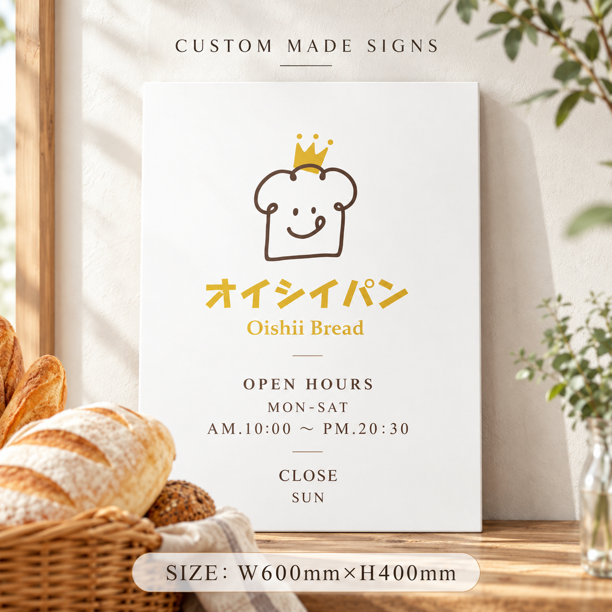 製作看板 オーダーメイド看板 アクリル おしゃれ デザイン 看板作成 オリジナル看板  店舗看板  D-SIGN-20