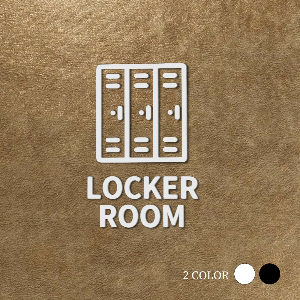 【LOCKER ROOM】ピクトサイン オシャレ アクリル製 サイン表示 マーク プレート ド アプレート 雑貨洗面所 ドア おしゃれ サイン ピクトグラム サインプレート オフィス  PICSGN-L-25