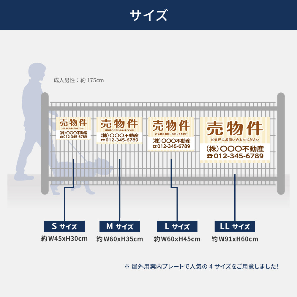 【社名・電話番号入れ対応】「売物件」 不動産 管理看板 募集看板  広告 契約 会社 お店 店舗 電話番号 売物件 新築 売地看板 fds-03