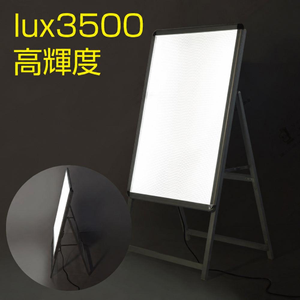 A1 片面 看板 LED看板 A型 パネル看板 グリップ式 W640×H1225mm  黒シリーズ サイズ:A1 片面 LEDパネルグリップ式 A型看板 立て看板 スタンド看板 案内看板 電飾看板 看板 店舗用 alp-a1s-bk