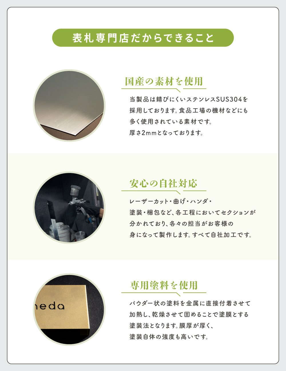 表札 ステンレス インターホンカバー表札 約W390mm×H150mm 名前入り 漢字 番地 日本製 sh-s0021