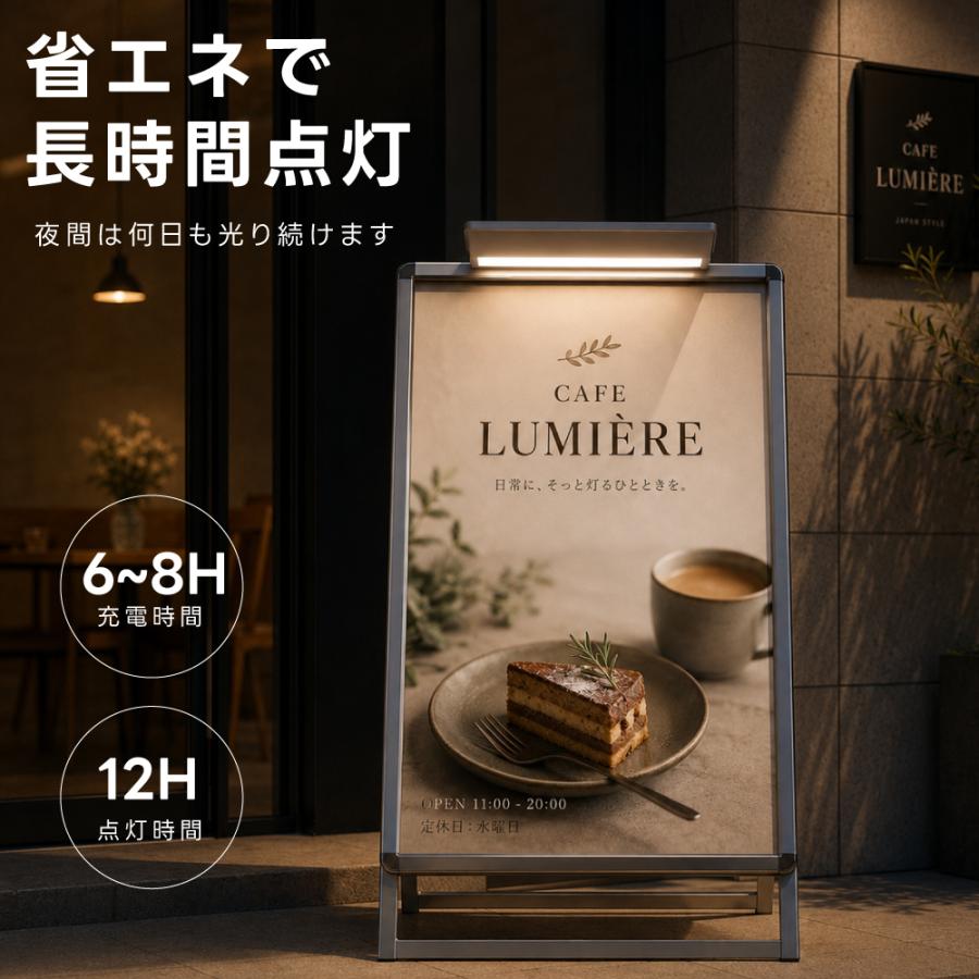 [2点セット]屋外防水仕様 ソーラーライト 看板 28CM 看板スポットライト 看板ライトアップ ソーラー充電 夜間自動点灯 SSL-284