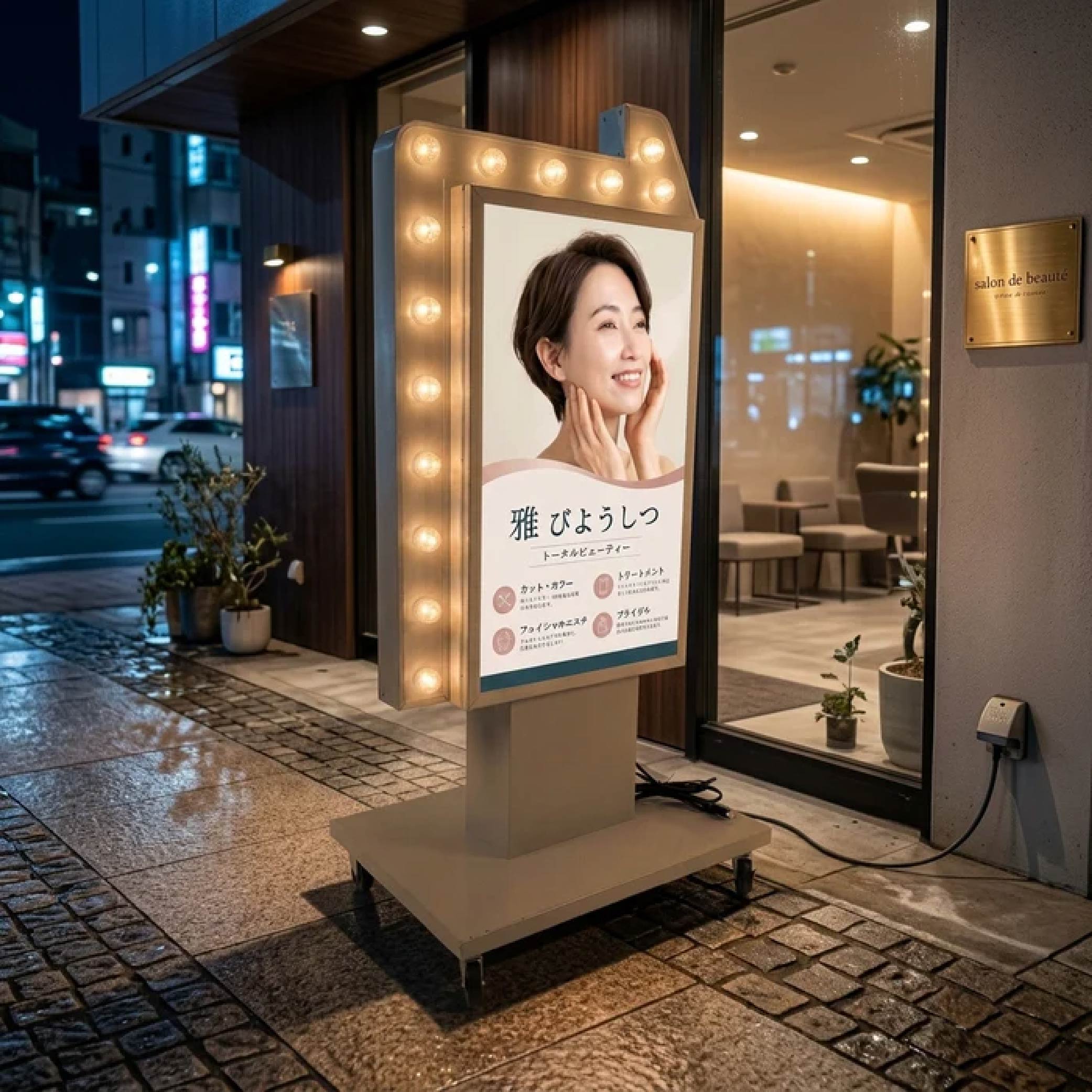 LED矢印点滅電飾看板 電飾スタンド看板 両面表示 高さ1500mm 看板 店舗用看板 LED照明付き 屋外用 スタンド看板 貼り込み式 yds-n1500
